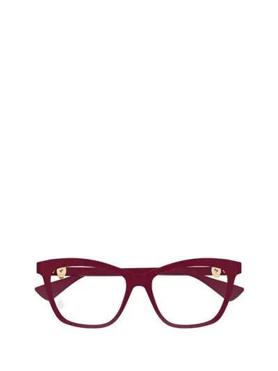 Cartier Eyeglasses In Red