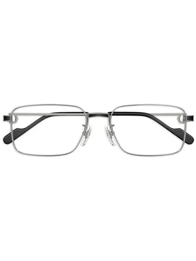 Cartier Geometric-frame Glasses In Metallic