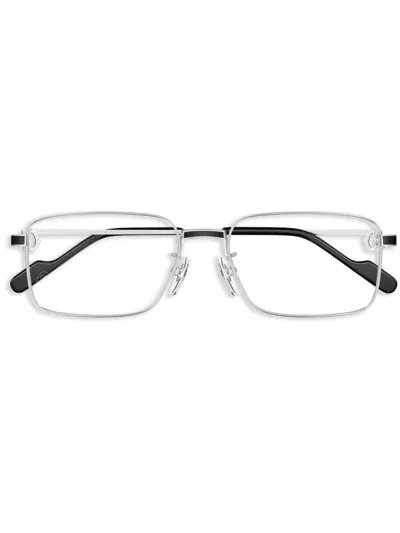 Cartier Geometric-frame Glasses In Metallic