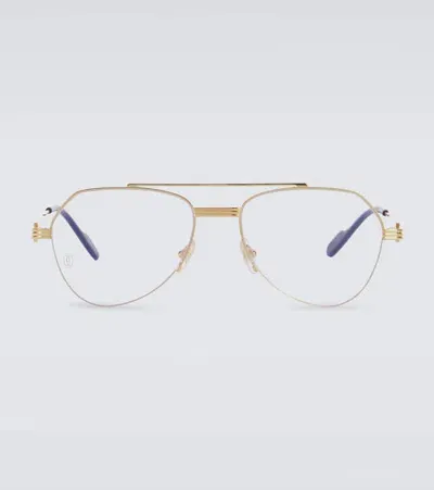 Cartier Panthère De  Glasses In Gold