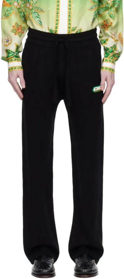 Casablanca Black Straight-leg Trousers