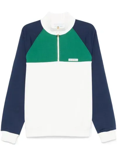 Casablanca Colourblock Sweatshirt In White