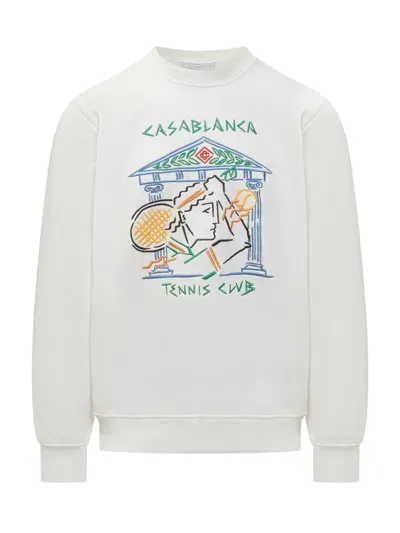 Casablanca Crayon Sweatshirt In White