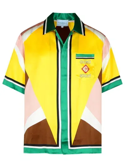 Casablanca 'geometric' Multicolor Silk Shirt