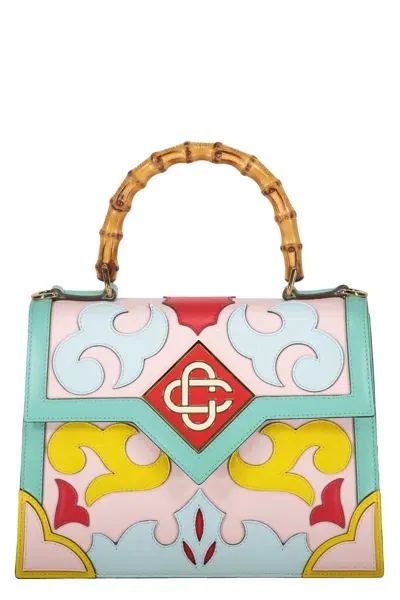 Casablanca Leather Handbag In Multicolor