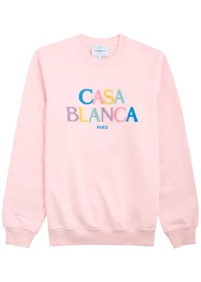 Casablanca Pink Stacked Logo Sweatshirt