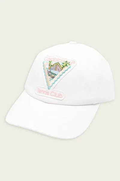 Casablanca Maison De Reve Embroidered Cap In White