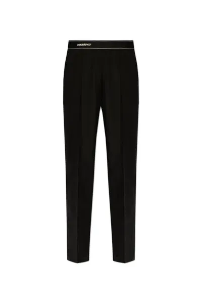 Casablanca Sports Tailored Trousers In Black