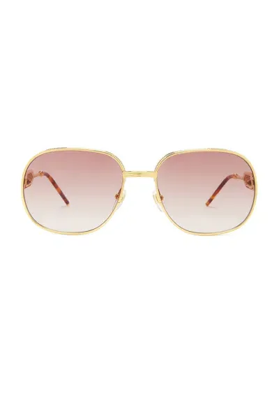 Casablanca Square Sunglasses In Gold & Silver