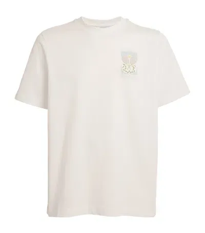 Casablanca Tennis Pastelle T-shirt In White