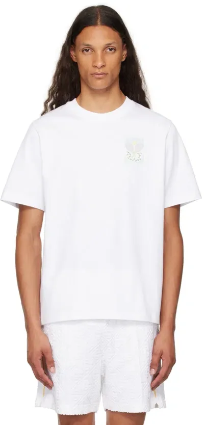 Casablanca White Tennis Pastelle T-shirt