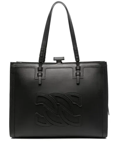 Casadei Baurivage Tote Bag In Black