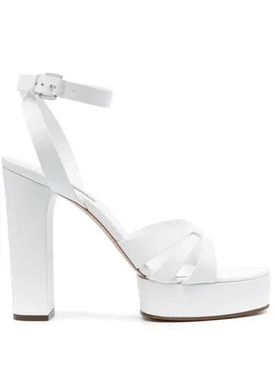 Casadei Betty 120mm Sandals In White