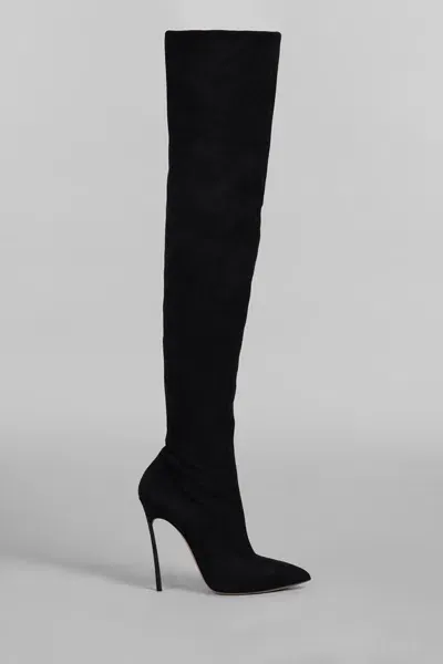 Casadei Blade High Heels Boots In Black