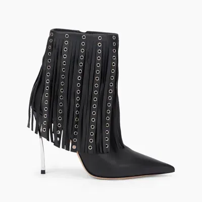 Casadei Debby Superblade Ankle Boots - Woman Ankle Boots Black 37.5