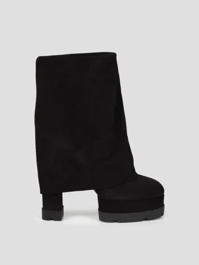 Casadei Flat Ankle Boots  Woman Color Black In Schwarz