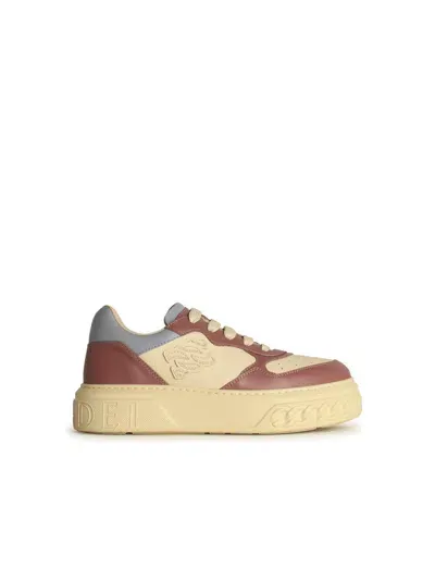 Casadei Off Road Multicolor Leather Sneakers In Multicolour