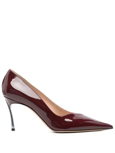 Casadei Patent Leather Pumps In Red