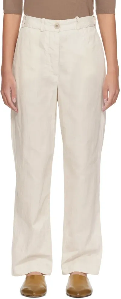 Casey Casey Beige Bee Trousers In Clay