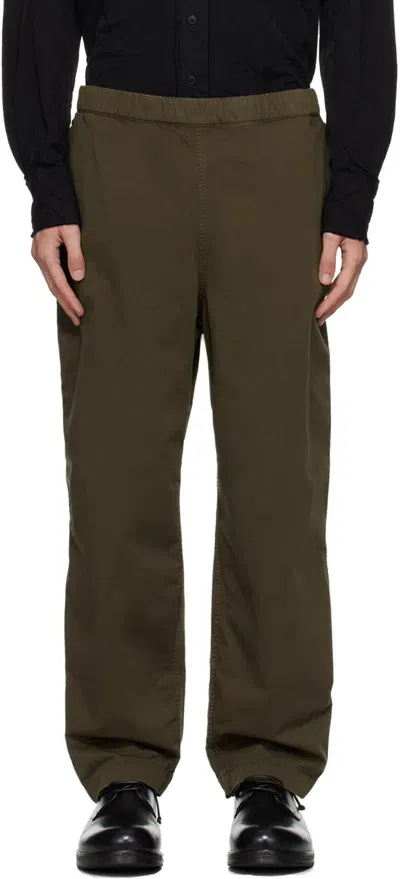 Casey Casey Khaki Fabi Trousers In Brown