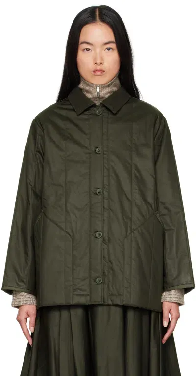 Casey Casey Khaki Ikla Jacket In Dark Khaki