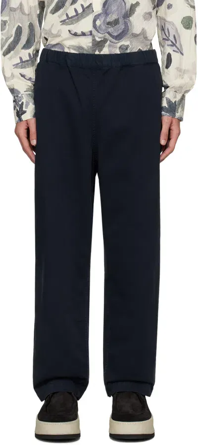 Casey Casey Navy Fabi Trousers In Night