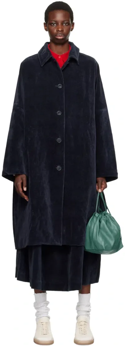 Casey Casey Ssense Exclusive Navy Big Blobby Coat