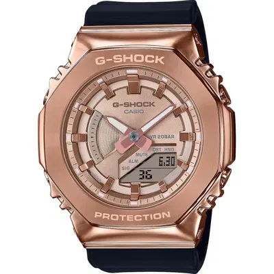 Casio G-shock G-shock Mod. Oak Metal Covered Compact - Pink Gold Serie ***special Price*** In Black