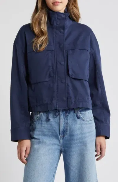 Caslonr Caslon(r) Crop Utility Jacket In Navy Blazer