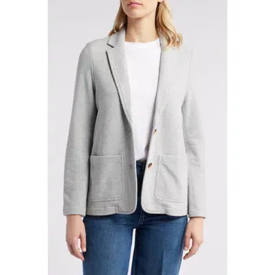 Caslonr Caslon(r) Relaxed Knit Blazer In Grey Heather