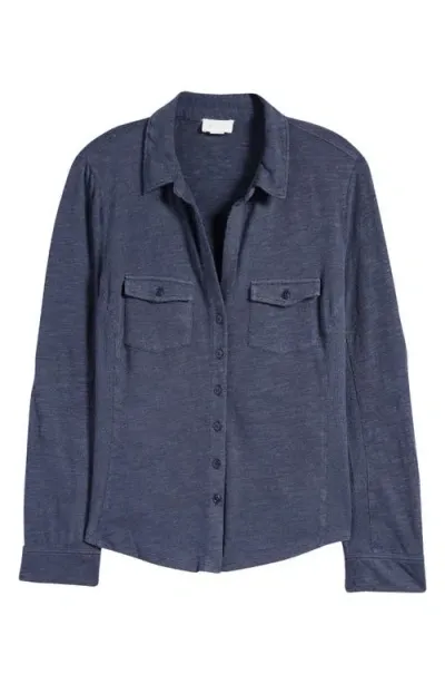 Caslonr Caslon(r) Roll Tab Knit Shirt In Navy Blazer