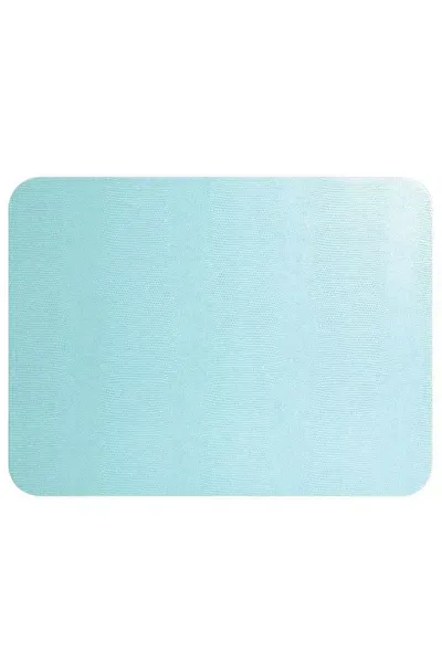 Caspari Lizard Felt-backed Placemat In Robin's Egg Blue