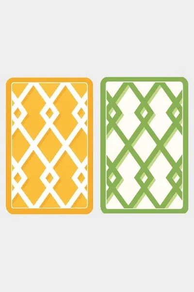 Caspari Trellis Playing Cards - 2 Decks Included In Multi