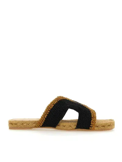 Castaã±er Rayon Sandal In Black