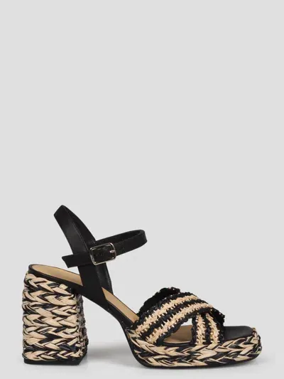 Castaã±er Vicen 90mm Platform Sandals In Black