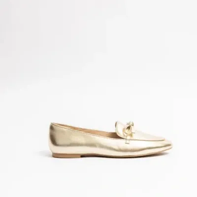 Cecelia New York Elizabeth Bow Embellished Loafer In Softgold