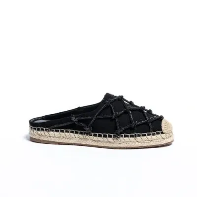 Cecelia New York Poland Embelished Espadrille Slide In Black