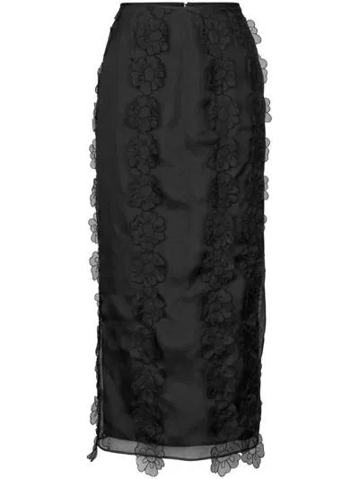 Cecilie Bahnsen Olympia Skirt In Black