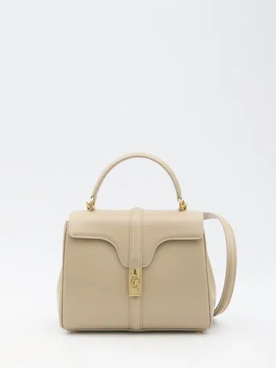 Celine Classic Mini Handbag With Gold-tone Accents In Tan