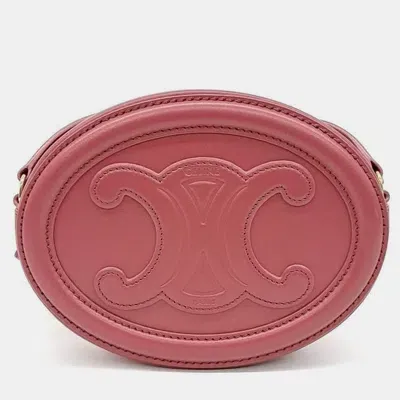 Pre-owned Celine Crossbody Oval Pulse Bag In Pink