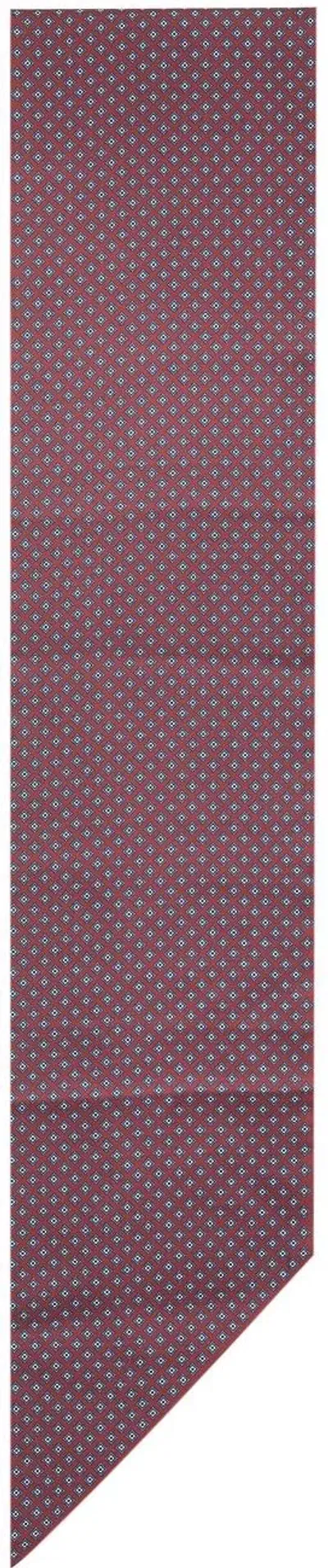 Celine Men's Jacquard Silk Scarf In Bordeaux