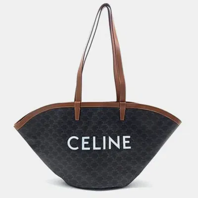 Pre-owned Celine Triumph Large Coffin Bag In Black