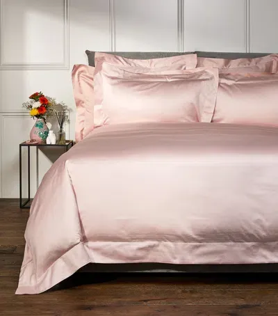 Celso De Lemos Bourdon Super King Duvet Cover Set In Pink