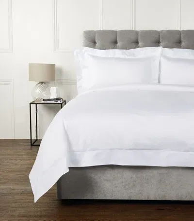 Celso De Lemos Bourdon Super King Flat Sheet In White