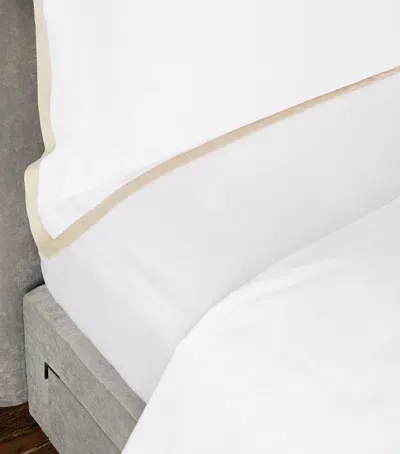 Celso De Lemos Estrela Super King Fitted Sheet In White