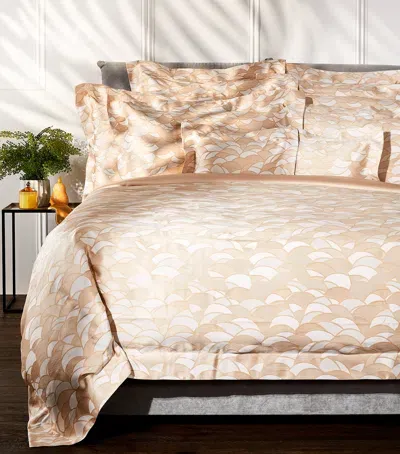 Celso De Lemos Lou Lou Square Pillowcase In Gold