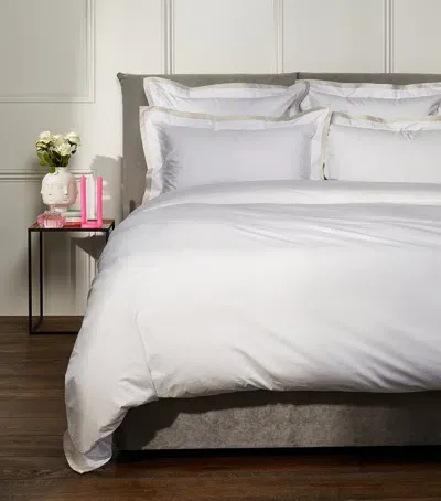 Celso De Lemos Secret Super King Fitted Sheet In White