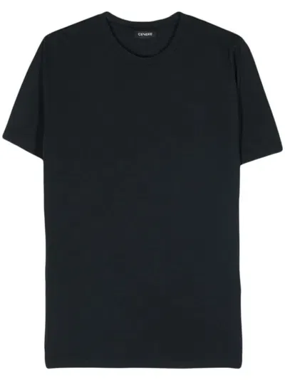 Cenere Gb Short-sleeve Cotton T-shirt In Black