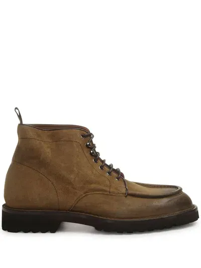 Cenere Gb Suede Ankle Boots In Braun