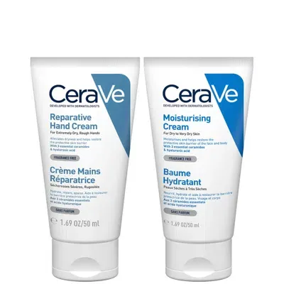 Cerave Small Moisturising Duo (worth £10.00) In White